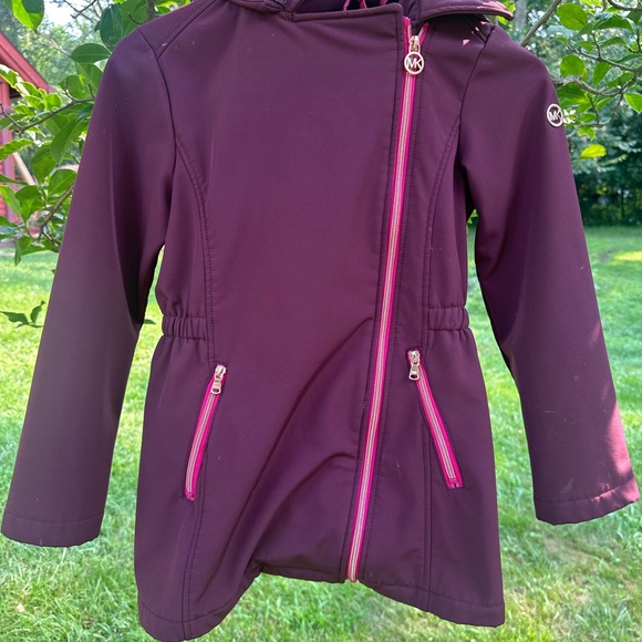 Michael Kors Other - Michael Kors Girls | Burgundy Soft Shell Fur Lined Hooded Jacket | SZ 10/12